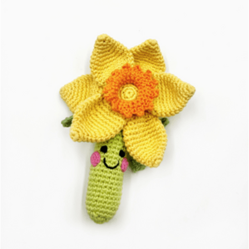 daffodil rattle – tweed baby outfitters