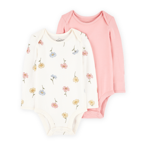 Baby 2-Pack Long-Sleeve PurelySoft Bodysuits - Carter's | Carter's
