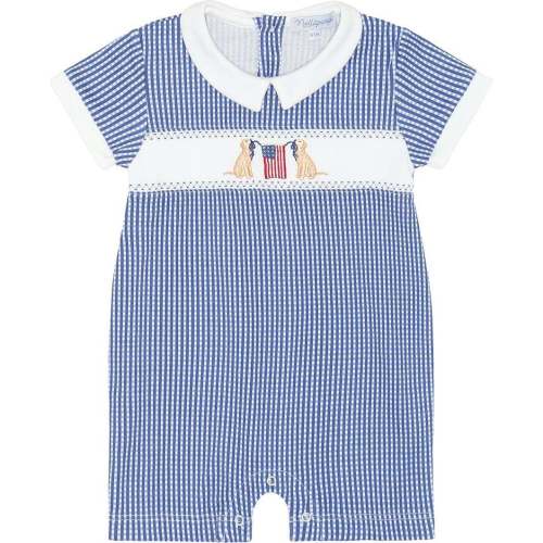 American Pups Boys Romper Blue - Nellapima Rompers | Maisonette