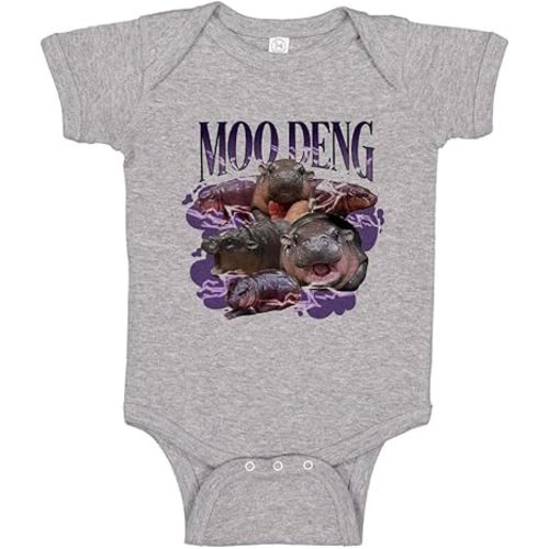 TATY Kids Moo Deng Photo Collage Baby Infant Bodysuit