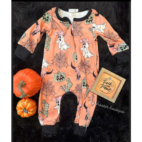 Halloween cowkid baby sleeper