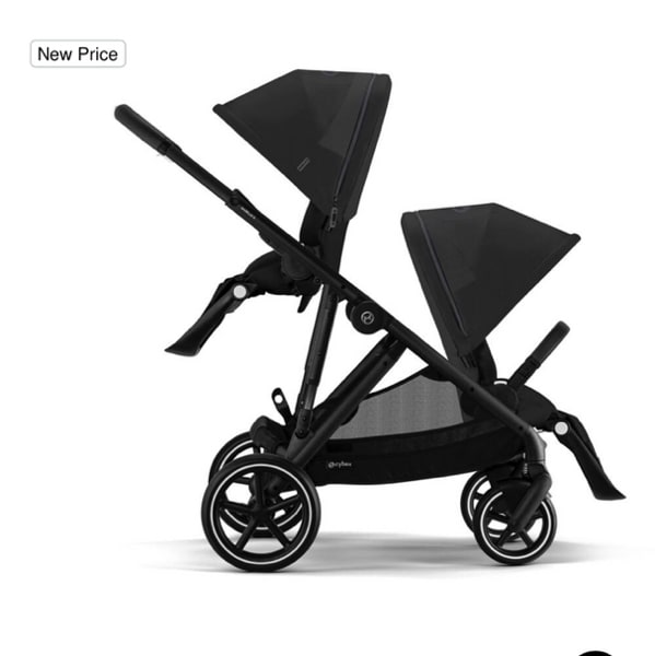 CYBEX Gazelle S | Double Stroller (car seats attach as well)