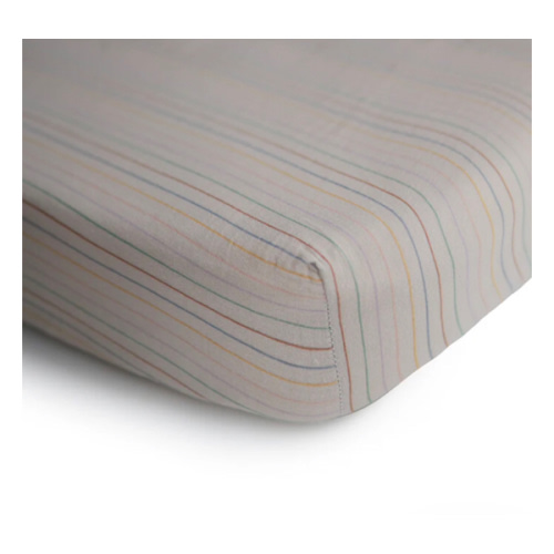 Mushie Mini Baby Muslin Crib Sheet