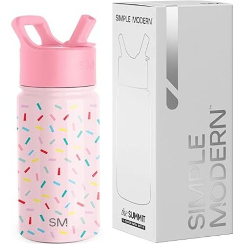 Simple Modern Kids Summit Water Bottle | 14oz | Confetti