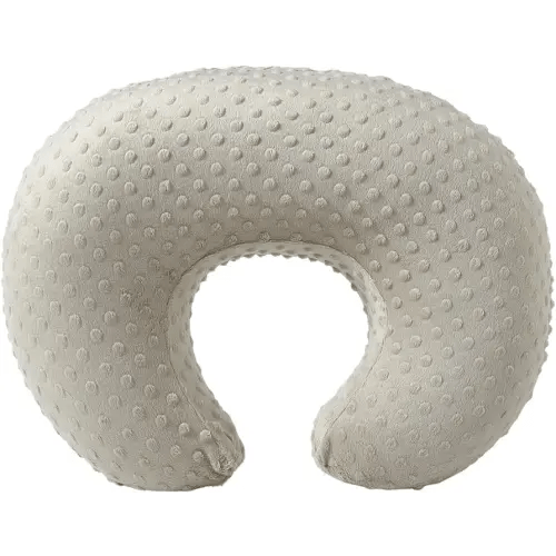 Almohada de lactancia y posicionador corporal para lactancia materna y biberón, almohadas ultrasuaves para lactancia materna con funda de almohada de lactancia extraíble para mamá y bebé (marrón)