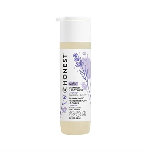 The Honest Company 2-in-1 Cleansing Shampoo + Body Wash | Gentle for Baby | Naturally Derived, Tear-free, Hypoallergenic | Lavender Calm, 10 fl oz - 10 Fl Oz (Pack of 1)