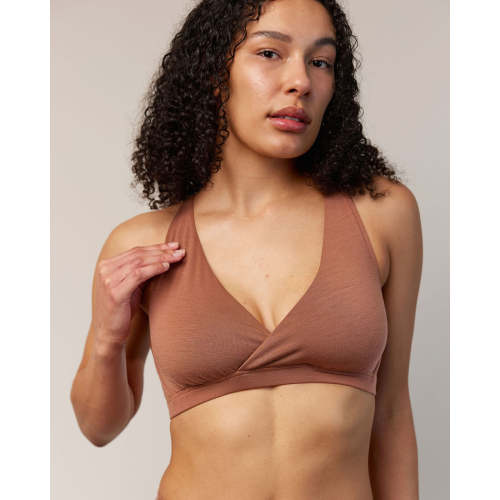 Roam Merino Wool Convertible Wrap Bra - Mocha – Roam Convertible Wrap Bra | wool&
