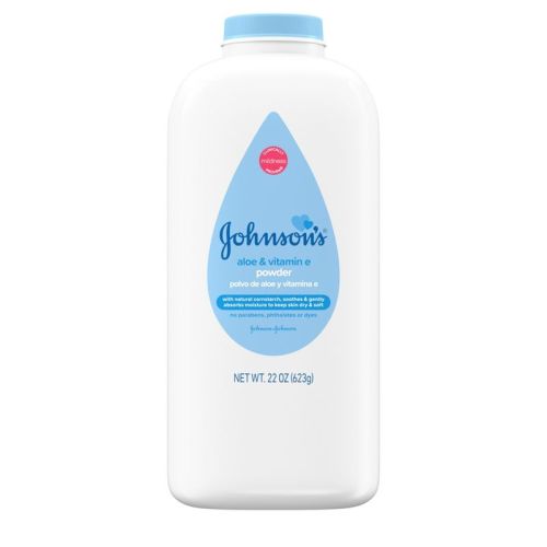 Johnson's Naturally Derived Cornstarch Baby Powder, Aloe & Vitamin E For Delicate Skin - 22oz