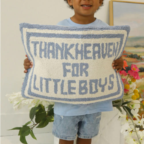 thank heaven throw pillow