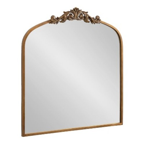 Kate & Laurel All Things Decor 28"x30" Arendahl Traditional Arch Mirror Gold