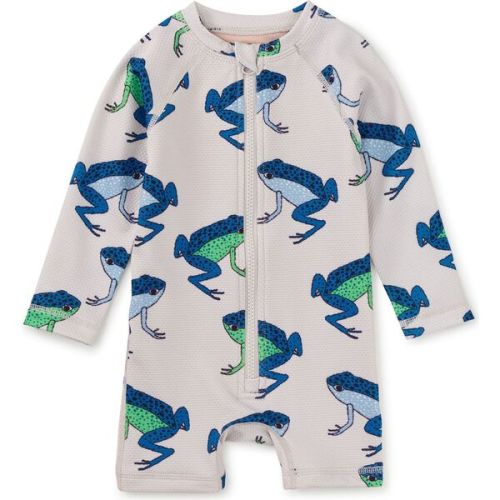 Rash Guard Baby Swimsuit, Blue Dart Frogs - Tea Collection | Maisonette