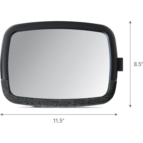 Munchkin® Brica® 360 Pivot Baby in-Sight® Wide Angle Adjustable Car Mirror, Crash Tested and Shatter Resistant, Black (Pack of 2)