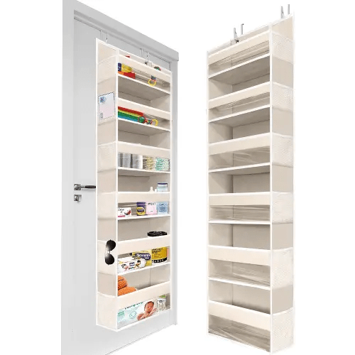 Heavy Duty Over the Door Organizer - Ivory