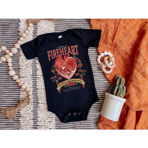 Fireheart Baby Bodysuit: Throne of Glass Bookish Apparel