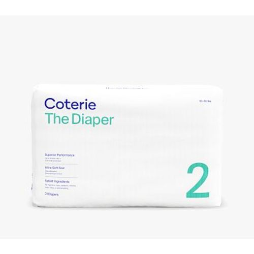 Coterie Diaper 6 Pack, Size 02, (10-16lbs)