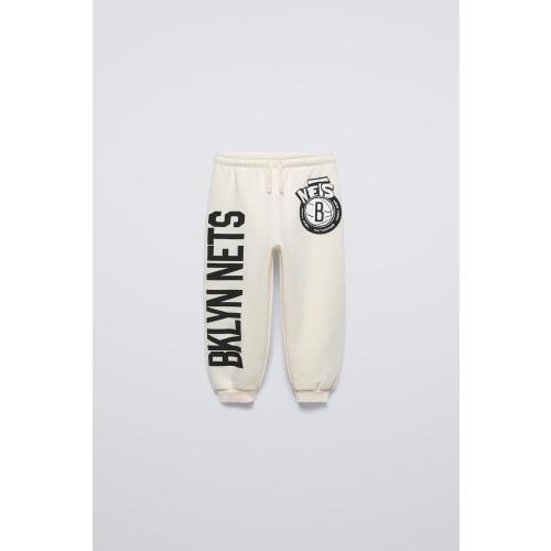 BROOKLYN NETS NBA © JOGGER PANTS - Ecru | ZARA United States