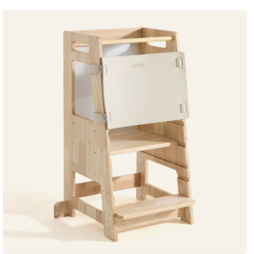 HARPPA Nordo | Safe & Stable Toddler Kitchen Wood Tower - Perfect for Cooking & Learning, Montessori Towers, Kitchen Chair, Best Presents for 2 year old, Kitchen Learning Tower, Helper Stool For Kitchen, Best Learning Towers, Montessori Stool, Montessori