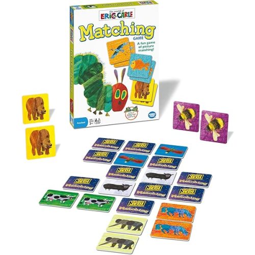 Wonder Forge Eric Carle Matching Game For Boys & Girls Age 3 To 5 - A Fun & Fast Animal Memory Game