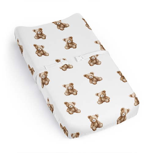 Sweet Jojo Designs Boho Teddy Bear Boy, Girl, Unisex/Gender Neutral Changing Pad Cover Sheet