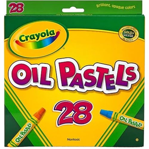 Crayola Oil Pastels, School Supplies, Kids Indoor Activities At Home, 28 Assorted Colors
