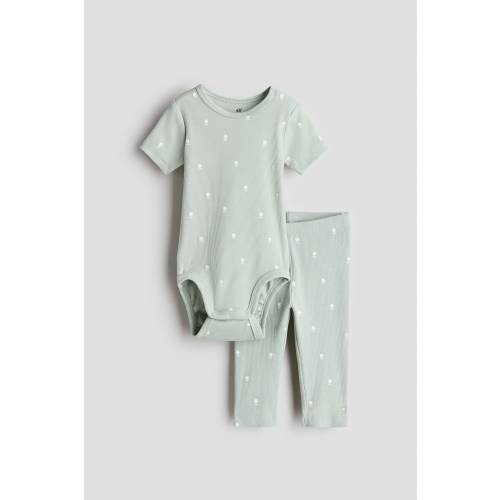 2-PIECE RIBBED COTTON SET