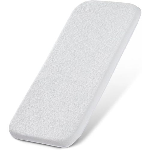 Bassinet Mattress Topper, Gel Memory Foam Mattress with Removable Cover Fit for Dream On Me Karley Bassinet (32" x 16"), Waterproof Breathable Soft Bassinet Mattress - Oval 32" x 16"