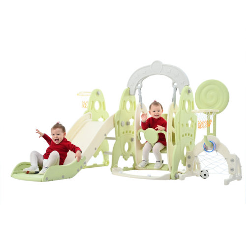 SUMIJ Toddler Slide and Swing Set 6 in 1, Kids Playground Climber Playset , Indoor & Outdoor | Wayfair