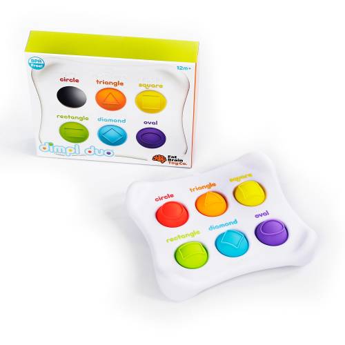 Fat Brain Toys Dimpl Duo - Early-Learning Sensory Toy for Babies & Toddlers