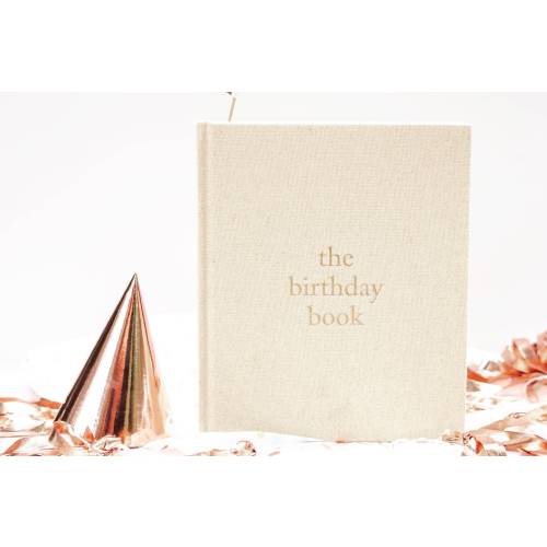 Linen Birthday Keepsake Book: Baby Memory Book, Photo Album