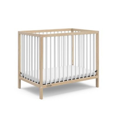 Graco Teddi Convertible Mini Crib with Mattress - Natural/White