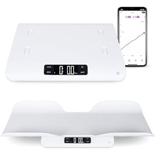 Greater Goods Smart Connected Baby Scale for Infants, Toddlers, and Pets – Digital Bluetooth Baby Weighing Scale with High Accuracy and Easy-to-Read Display