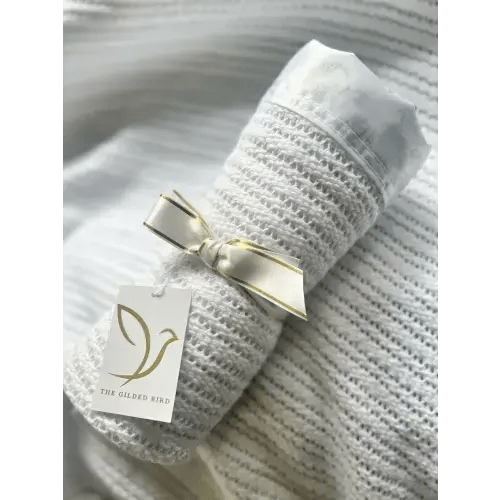 Cellular Baby Blanket - Safari Toile