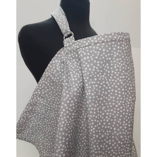 Nursing Cover, Breastfeeding Feeding Cover up, Nursing cover up, Gray Polka Dot Nursing Cover