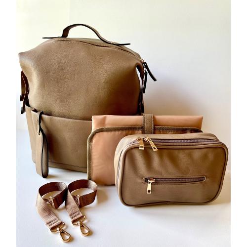 Modern Diaper Bag Backpack Baby Shower Gift New Mom Backpack with Bottle Holder Changing Pad Travel Organizer Stylish Urban Essential Bag
