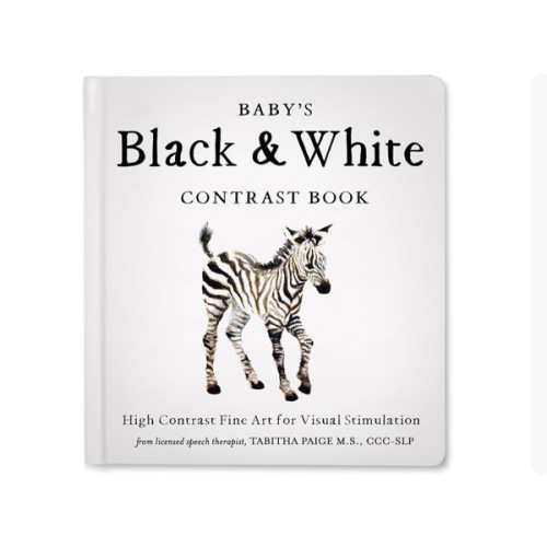 Baby's Black and White Contrast Book: High-Contrast Art for Visual Stimulation at Tummy Time (Tabitha Paige Children's Book Series)