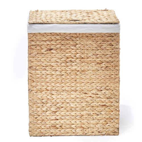Seville Classics Sustainable Handwoven Lidded Hamper Sorter, Water Hyacinth & Reviews | Wayfair