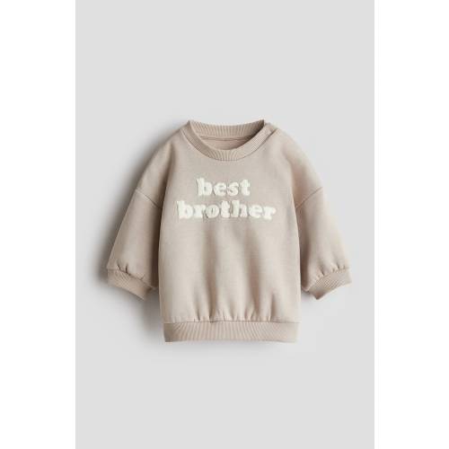 SWEATSHIRT WITH TERRY APPLIQUÉS