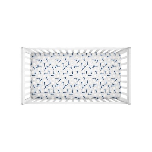 Golf Tee Pattern Crib Sheet Navy and Beige Golf Crib Sheet, Golf Ball Pattern, Golfing Baby Nursery Decor - Etsy