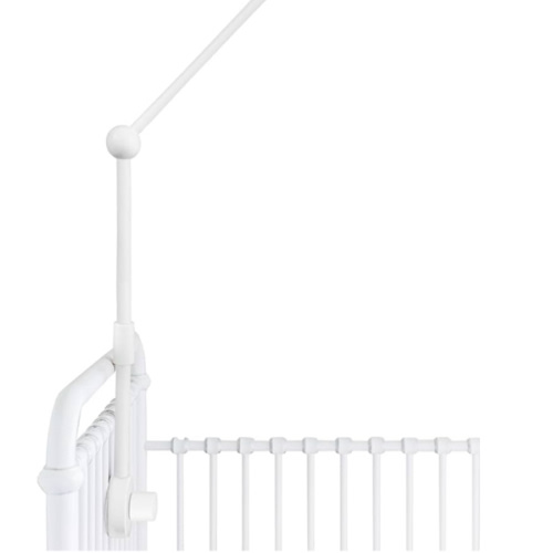 Baby Crib Mobile Arm Wooden Holder - Baby Mobile Hanger for Crib (31 inch, 100% Natural Beech Wood) Strong Anti Slip - Nursery Decor & Gift Accessories (White)