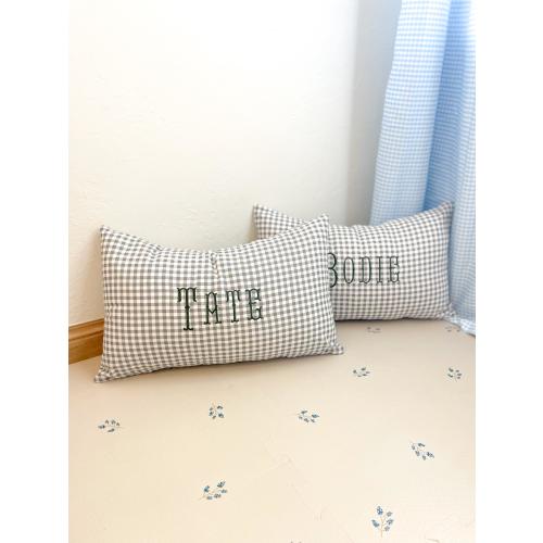 Personalized Nursery Sham, Crib Pillowcase, Embroidered Sham, Personalized Babyshower Gift, Monogrammed Pillowcase