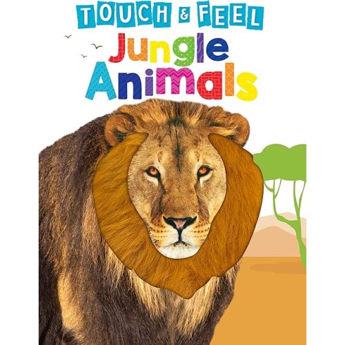 Jungle Animals - Children's Touch and Feel Board Book - Sensory Board Book Board book – August 8, 2022