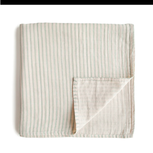Organic Cotton Mushie Baby Muslin Swaddle Blanket