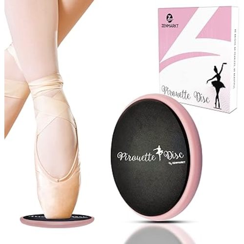 Ballet Pirouette Disc for Dancers - Portable Turn Disc for Dancing on Releve, Gymnastics and Ice Skaters - for Better Pirouette Technique, Releve, Turns and Dance Spinning