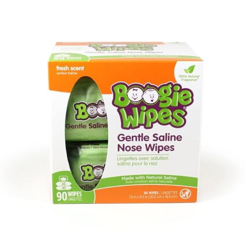 Wipes, Wet Wipes for Baby and Kids, Nose, Face, Hand and Body, Soft and Sensitive Tissue Made with Natural Saline, Aloe, Chamomile and Vitamin E, Fresh Scent, 45 Count (Pack of 2)
