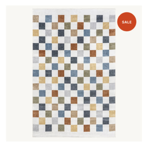 Carina Colorful Checkered Washable Rug | Multicolor – Rugs USA
