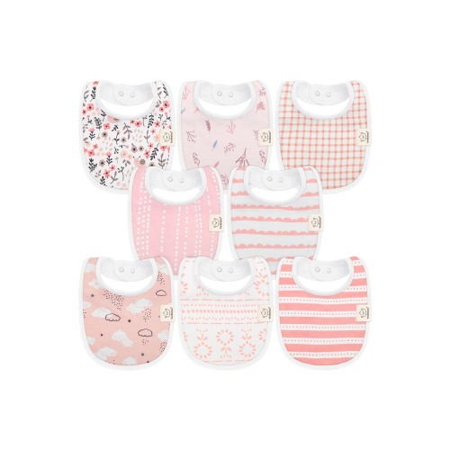 8-Pack Baby Drool Bibs