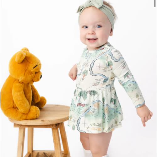 Hundred Acre Woods Long Sleeve Baby Dress