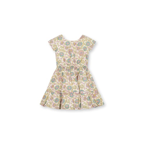 Girls' Organic Short Sleeve Split Neck Tiered Dress, Infant, 3-6M
- Only a few left