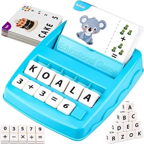 Learning Educational Toys 2 in 1 Matching Letter and Number Games for Boys and Girls Sight Words Recognition Flash Cards Kindergarten Teaching Tools Preschool Learning Materials for Kids Ages 3-7