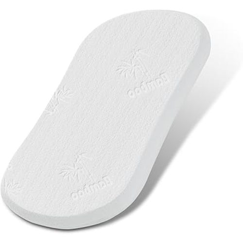 Baby Bassinet Mattress Pad 30*18*1.5 Bamboo Fiber and Microfiber Cover, Dual Side Gel Memory Foam Mattress. for Halo Bassinest Swivel/Flex/Glide/Premiere/Luxe Series Sleeper,Waterproof Zippered Cover